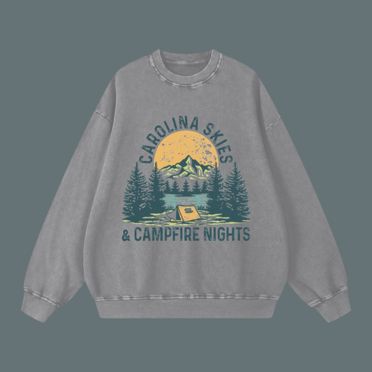 Snow Washed Oversized Sweatshirt