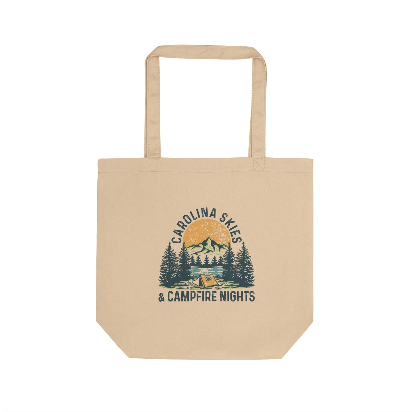 Carolina Skies Nature-Inspired Eco Tote Bag for Outdoor Lovers, Reusable Shopping Bag, Camping Gift, Eco-Friendly Travels, Eco-Conscious Tote