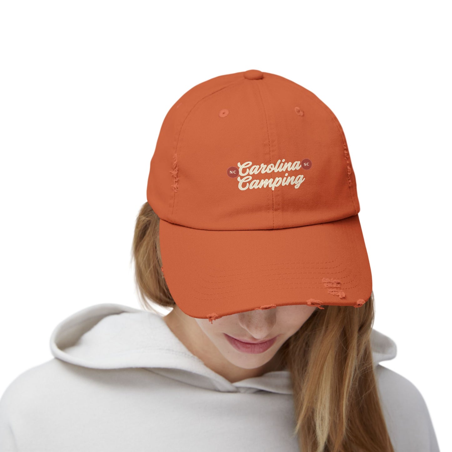Unisex Distressed Cap for Camping Adventurers, Outdoor Gear, Hiking Hat, Casual Wear, Gift for Nature Lovers