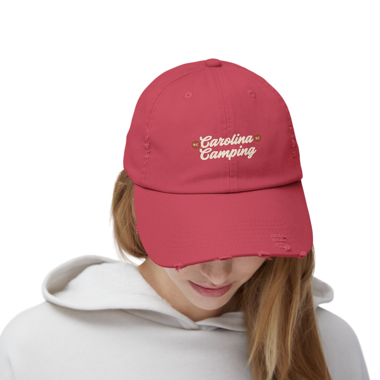 Unisex Distressed Cap for Camping Adventurers, Outdoor Gear, Hiking Hat, Casual Wear, Gift for Nature Lovers