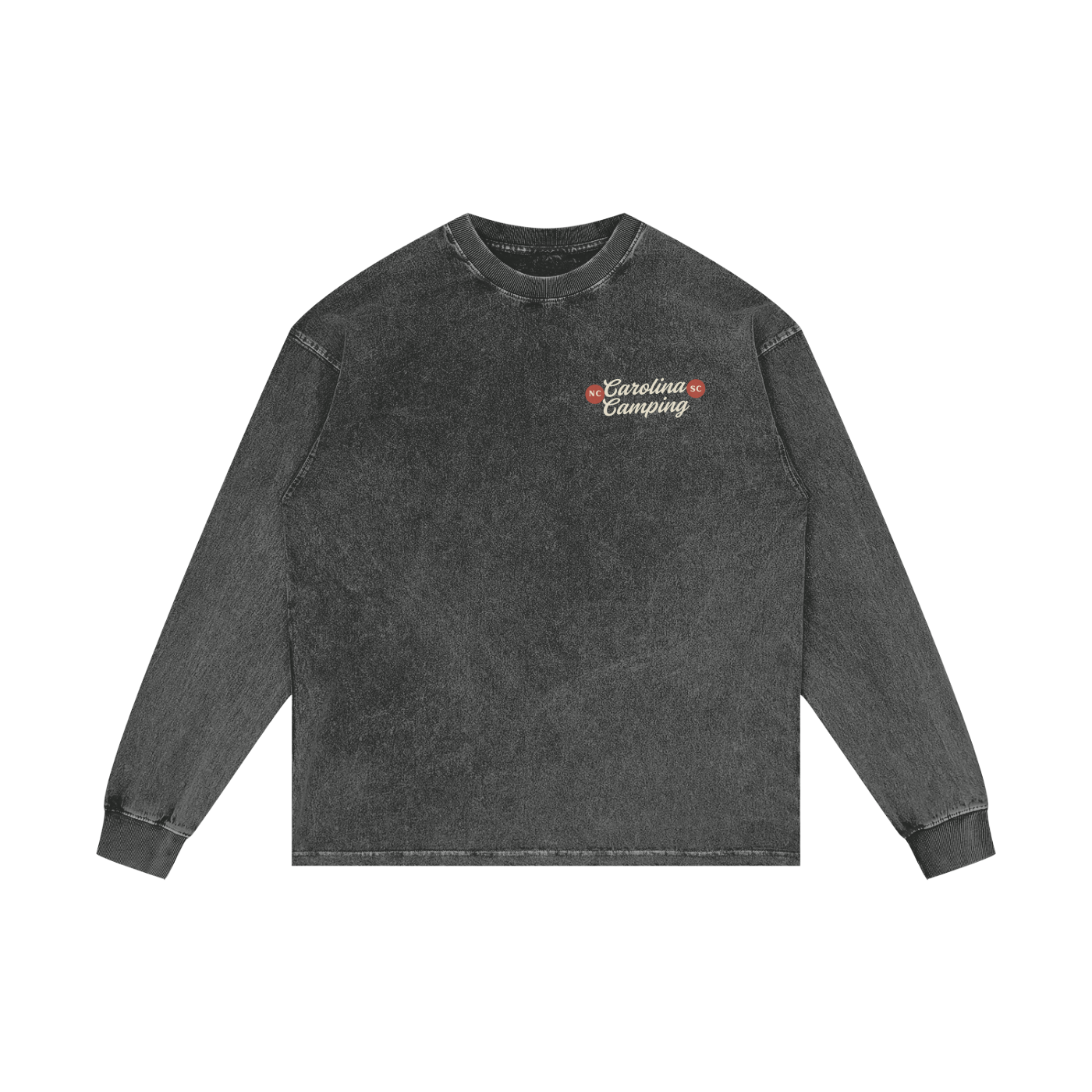 Acid Wash Oversize Long Sleeve T-Shirt