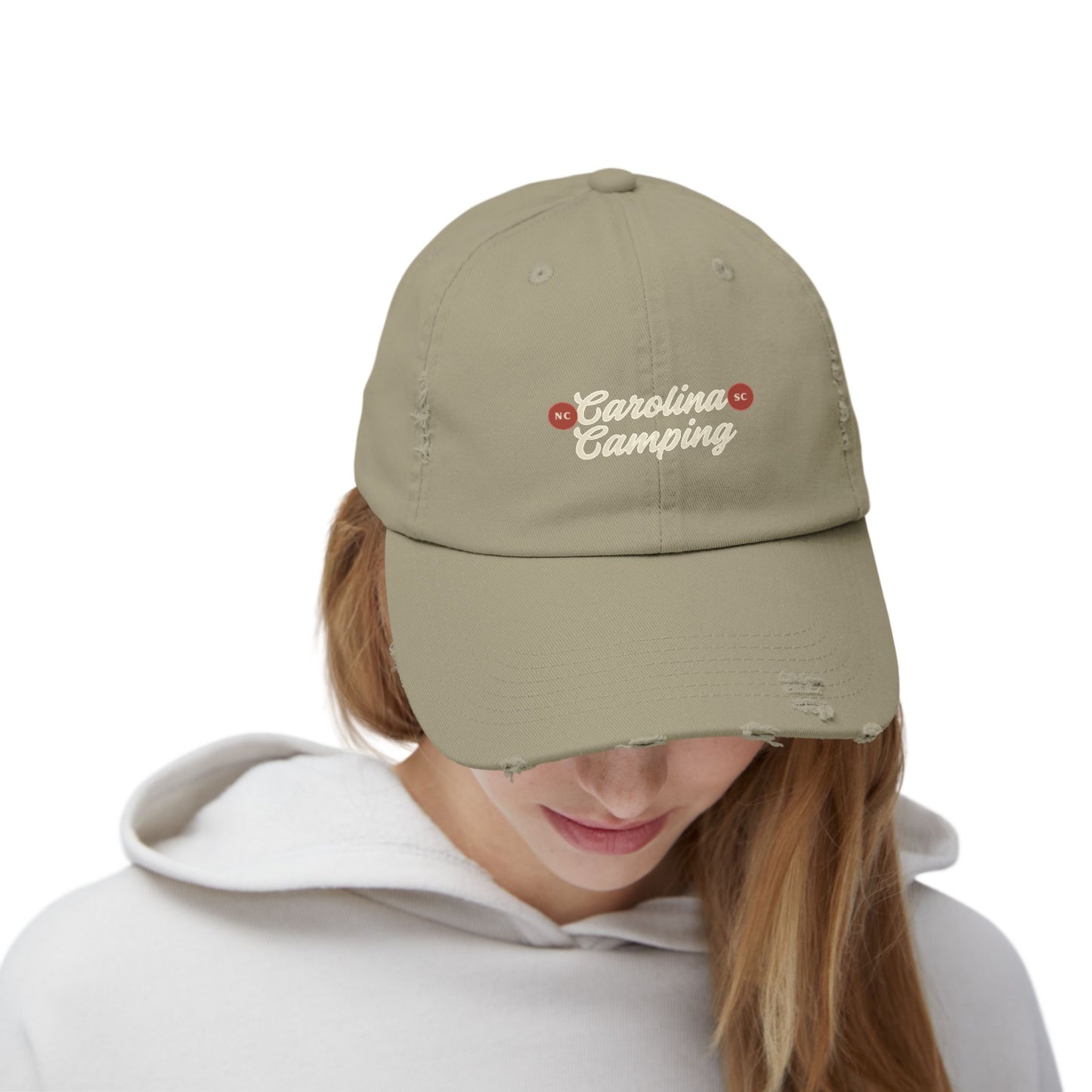 Unisex Distressed Cap for Camping Adventurers, Outdoor Gear, Hiking Hat, Casual Wear, Gift for Nature Lovers