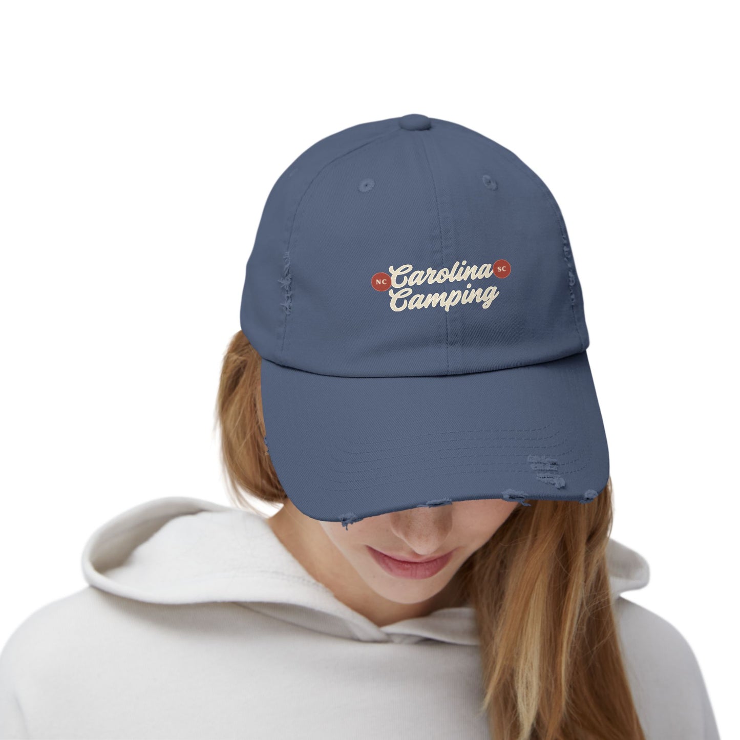 Unisex Distressed Cap for Camping Adventurers, Outdoor Gear, Hiking Hat, Casual Wear, Gift for Nature Lovers