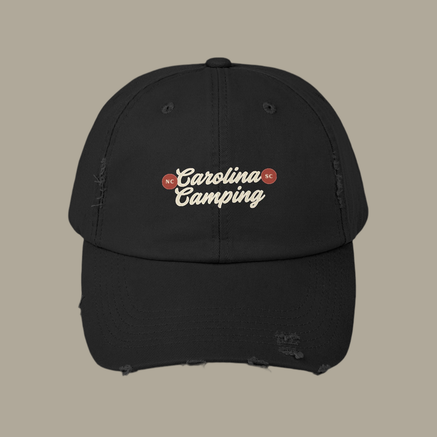 Unisex Distressed Cap for Camping Adventurers, Outdoor Gear, Hiking Hat, Casual Wear, Gift for Nature Lovers