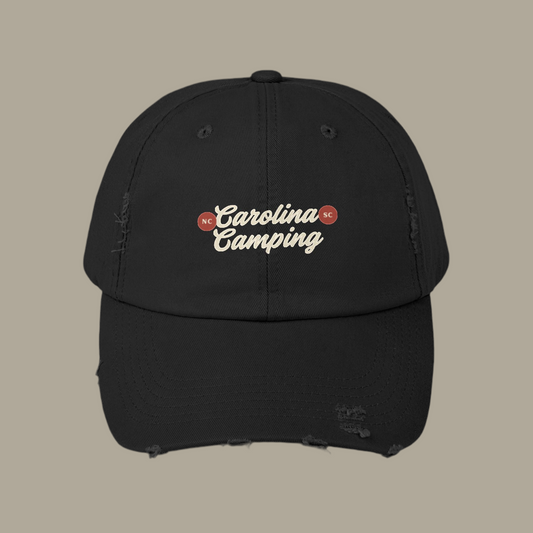 Unisex Distressed Cap for Camping Adventurers, Outdoor Gear, Hiking Hat, Casual Wear, Gift for Nature Lovers