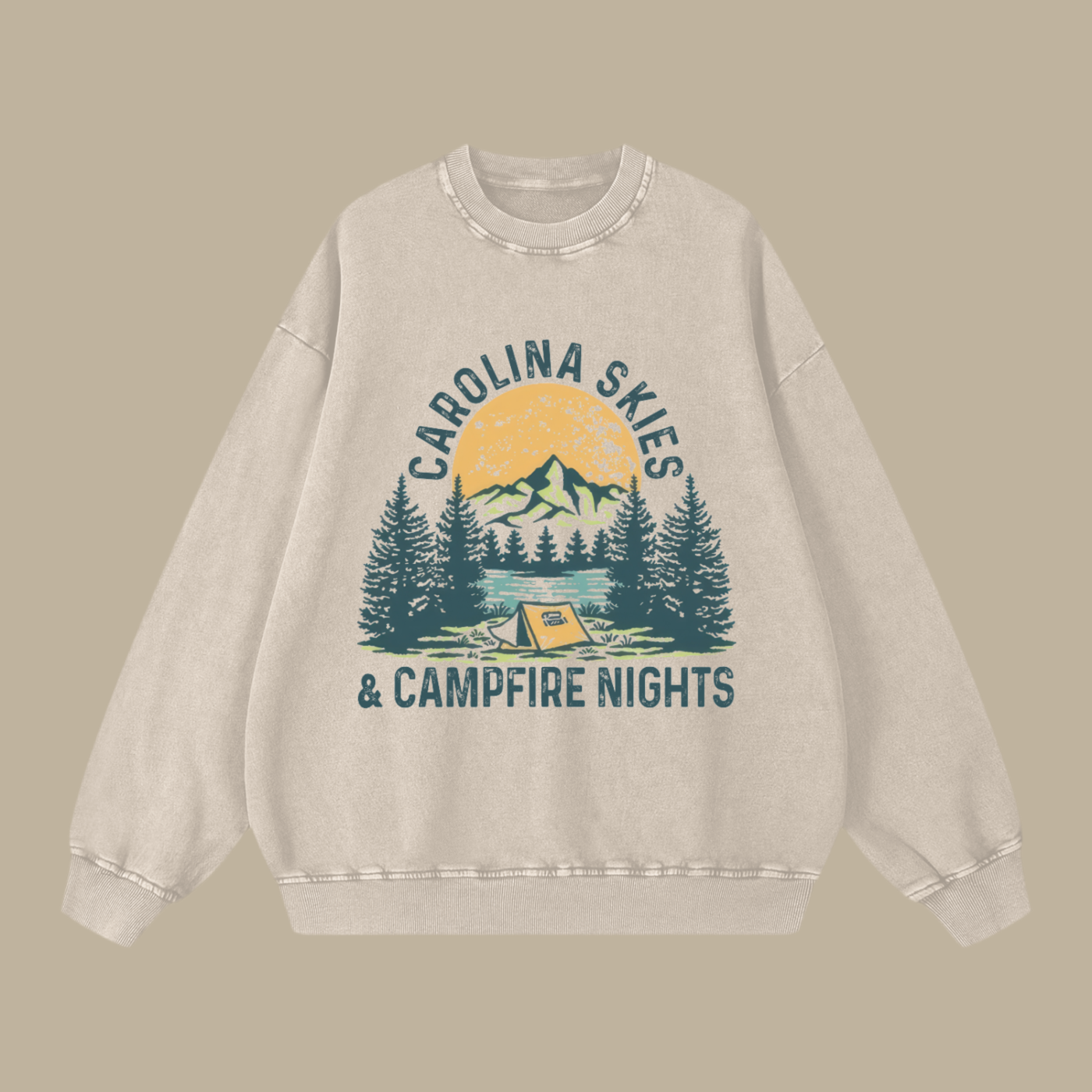 Snow Washed Oversized Sweatshirt