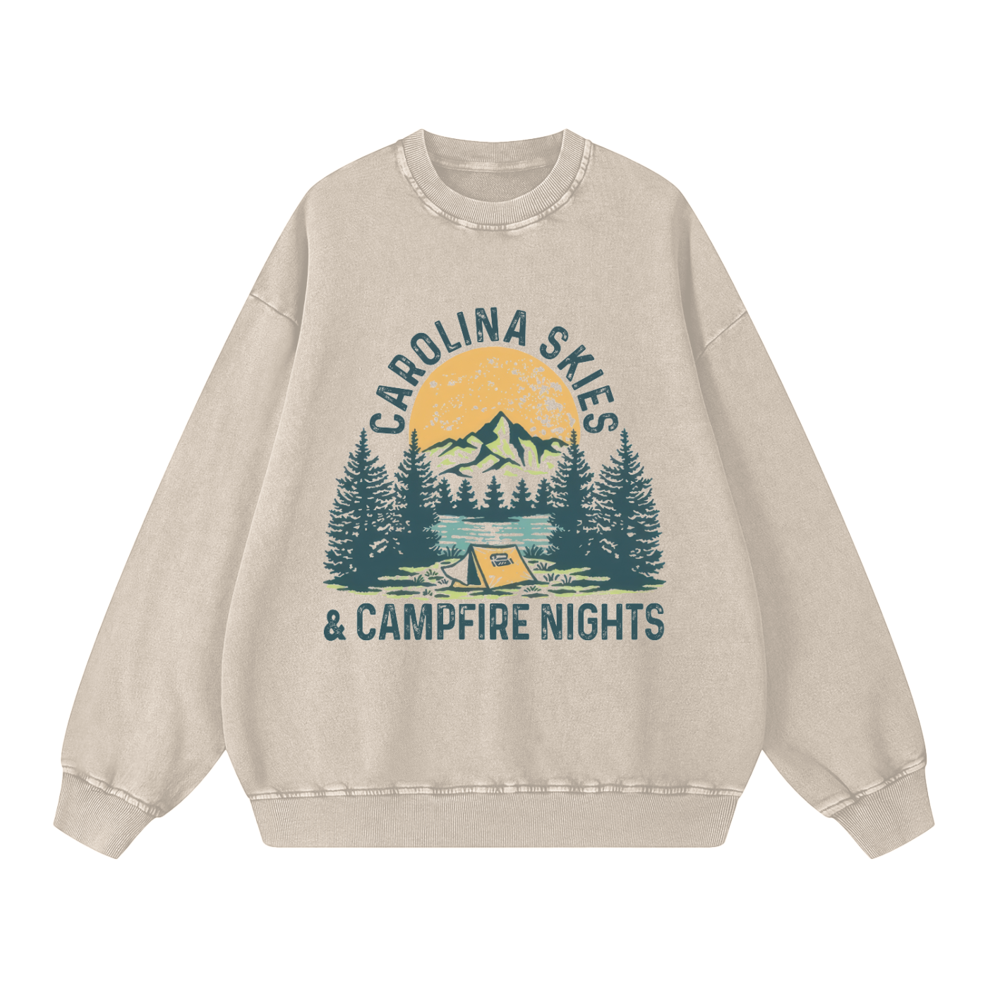 Snow Washed Oversized Sweatshirt