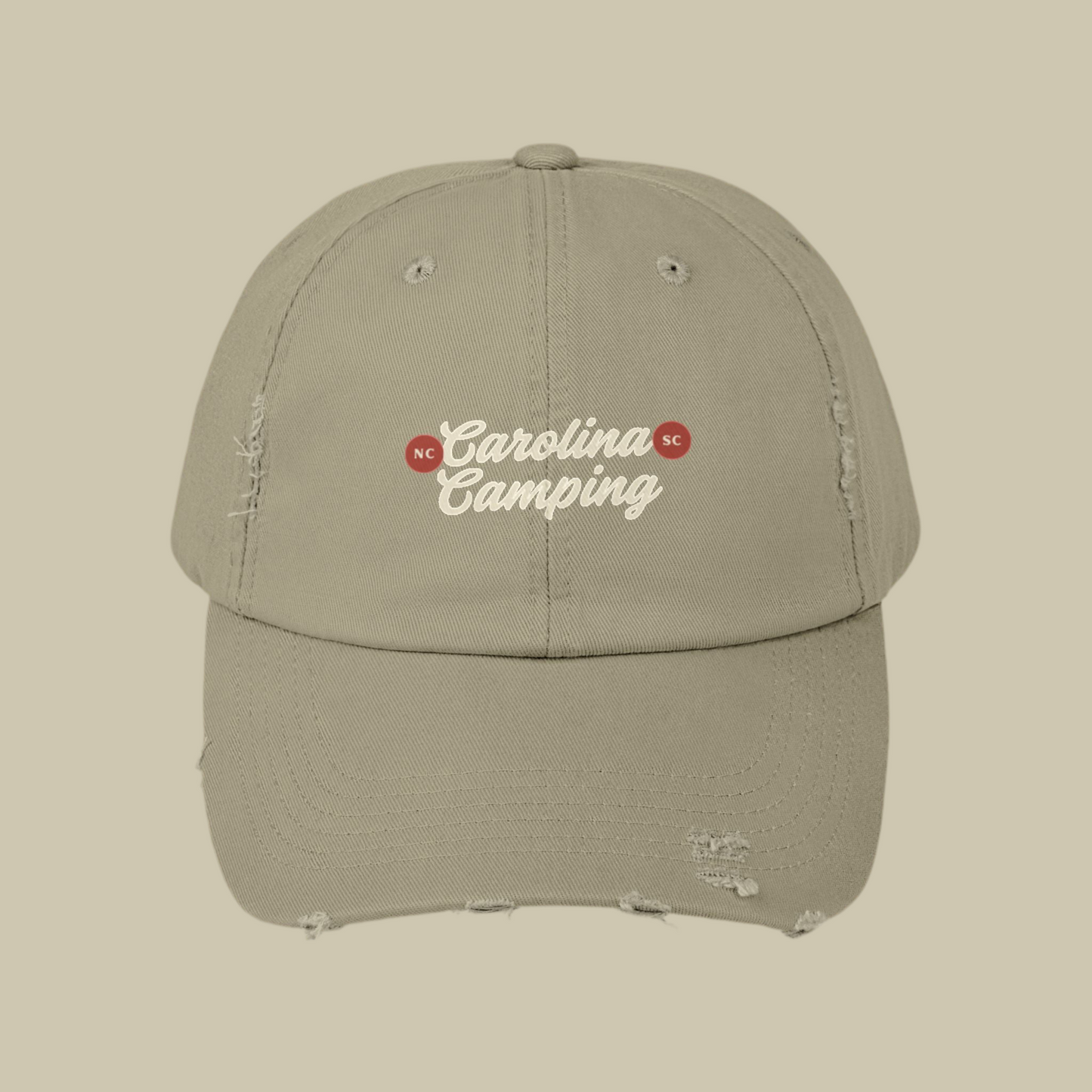 Unisex Distressed Cap for Camping Adventurers, Outdoor Gear, Hiking Hat, Casual Wear, Gift for Nature Lovers