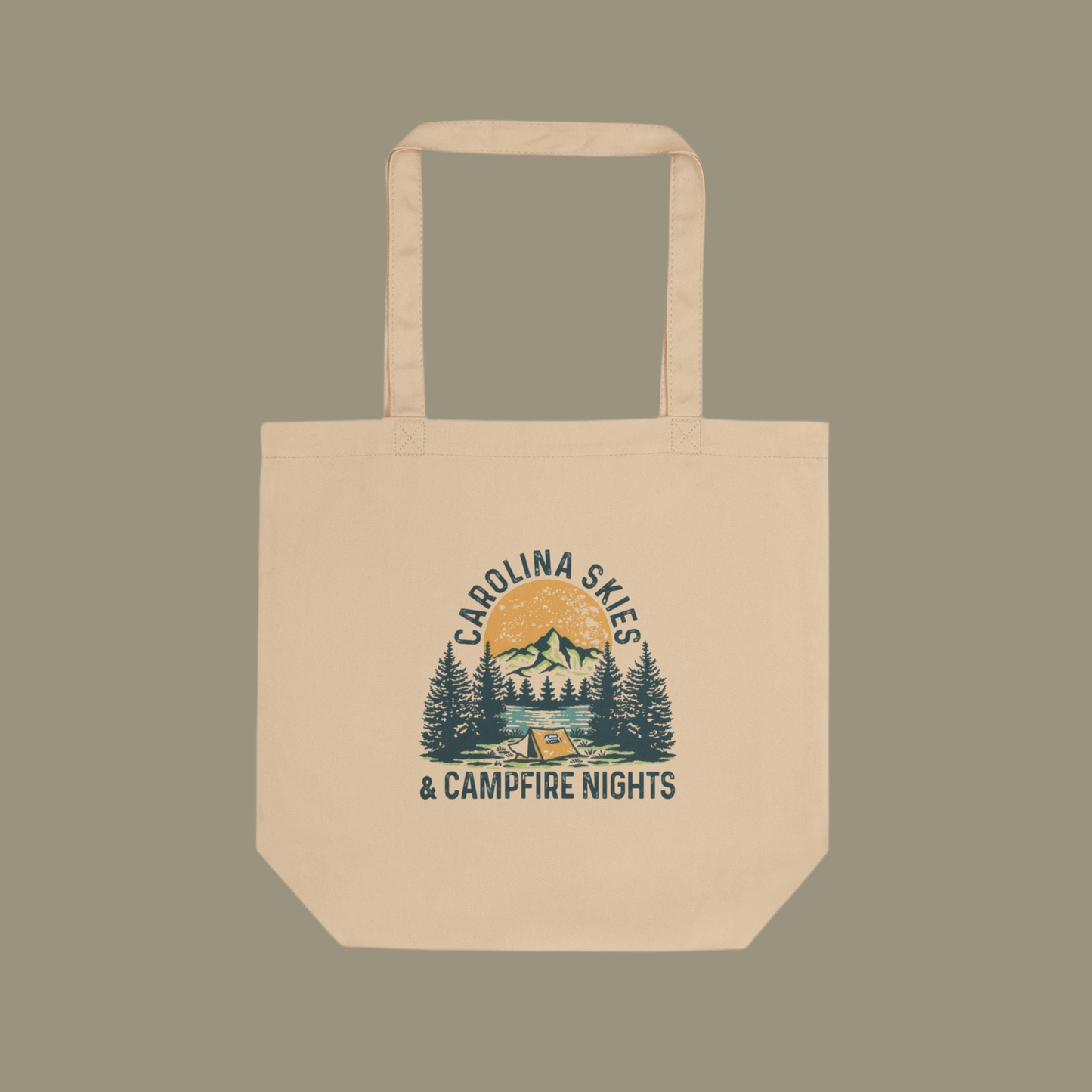 Carolina Skies Nature-Inspired Eco Tote Bag for Outdoor Lovers, Reusable Shopping Bag, Camping Gift, Eco-Friendly Travels, Eco-Conscious Tote