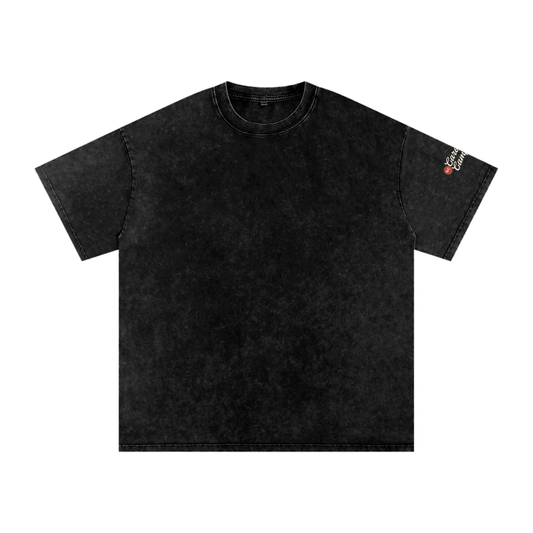 Snow Washed Oversized Cotton T-Shirt